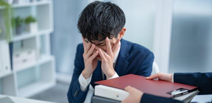 仕事に対してストレスを感じている人の割合の画像