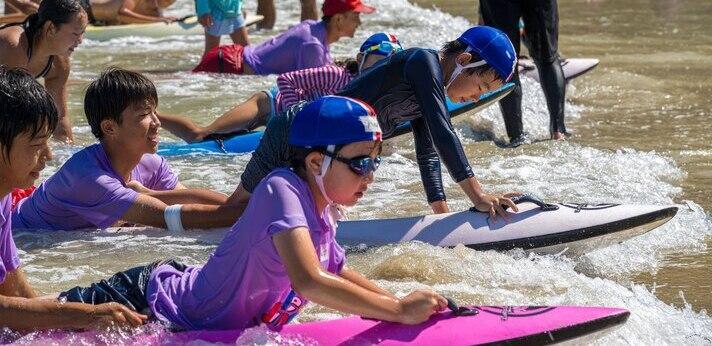 ジュニアライフセービング(子ども向け水辺安全教育)の画像