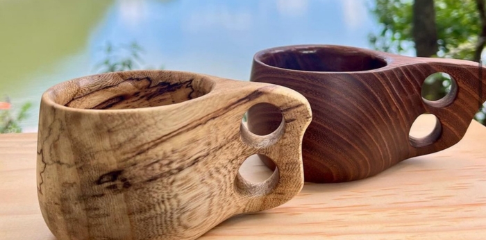 ククサ磨き体験の画像