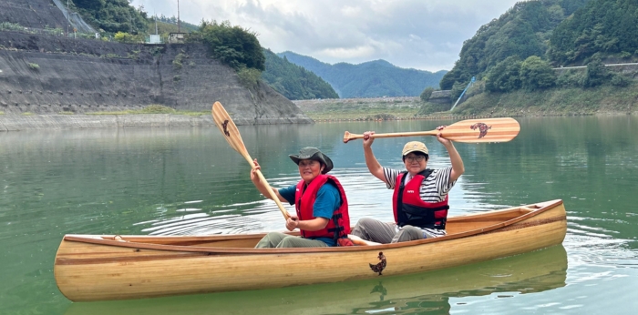 地元の木でつくる世界にひとつのカヌー！カヌーを通じて名栗湖と自然の魅力を発信の画像