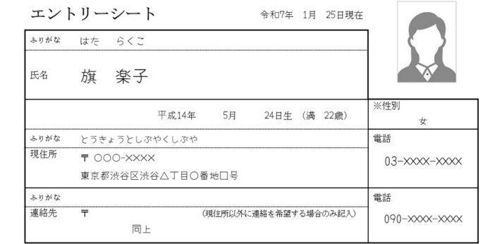 基本項目の画像